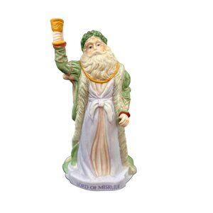 Enesco Lord Of Misrule 1988 Collectible Ceramic Figurine Santa Christmas